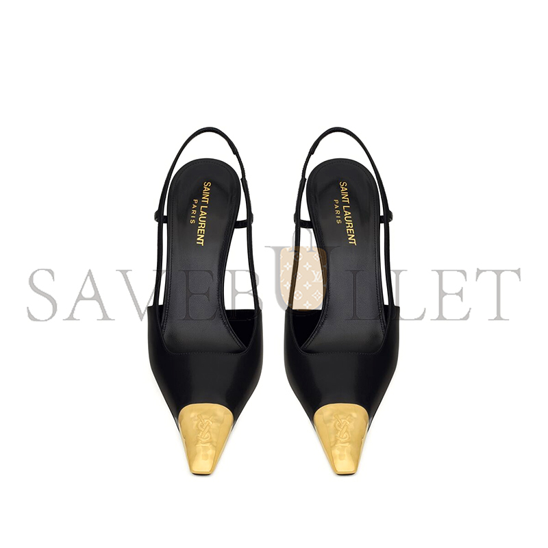 YSL JEANNE SLINGBACK PUMPS IN SMOOTH LEATHER 800164AADX21000